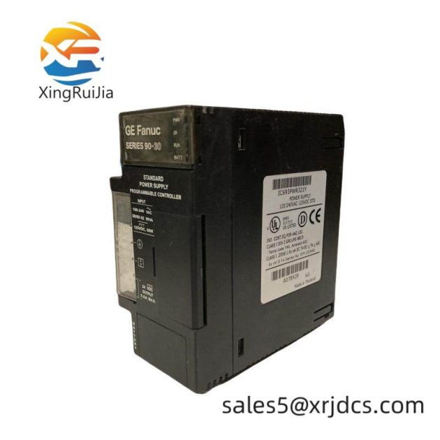 GE IC693PWR321Y: Standard Power Supply Module for Industrial Control Systems